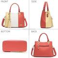 Women's Satchel Handbag with Multiple Internal Pockets in Pretty Color Combination