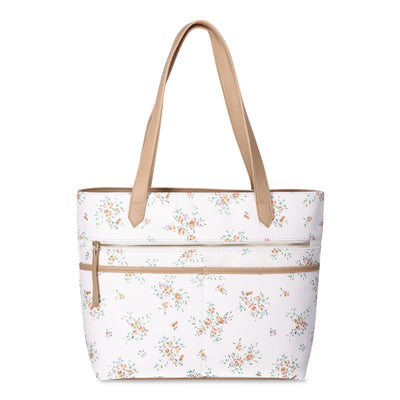 Time and Tru Women's Vale Tote Handbag, Floral