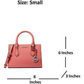 Michael Kors Sheila Small Non-Leather Vegan Satchel (Tea Rose)
